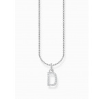 Thomas Sabo KE2243-051-14-L45V Silver necklace letter D