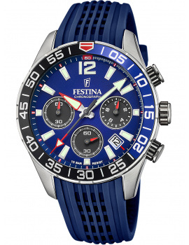 Festina F20517/1 Športové Chronograph Mens Watch 44mm 10ATM