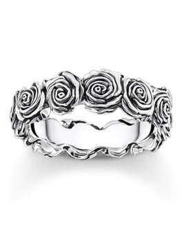 Thomas Sabo TR2488-637-21-54 Silberner Ring s Rosen Dámske