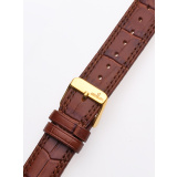 Watch-strap 20 x 185 mm Brown Gold Clasp