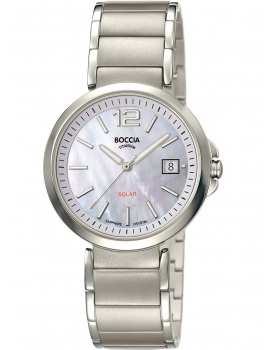 Boccia 3332-01 Ladies Watch Slnečný pohon Titanium 35mm 5ATM