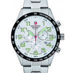 Swiss Alpine Military 7047.9132 Chronograph Mens Watch 43mm 10ATM