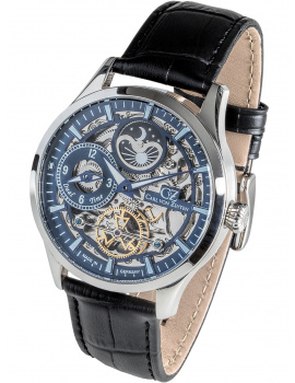 Carl von Zeyten CVZ0063BLS Freiburg Automatic Dual Time 44mm 10ATM