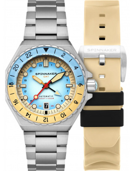 Spinnaker SP-5119-99 Mens Watch Dumas GMT Automatic 43mm 30ATM