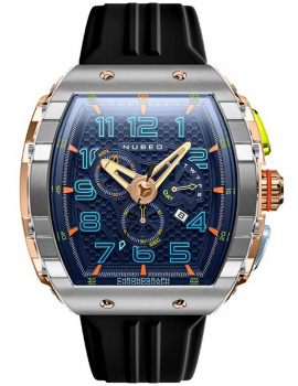 Nubeo NB-6088-01 Mens Watch Magellan Retrograde Chronograph 49mm 5ATM