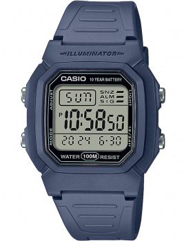Casio W-800H-2AVES Mens Watch Timeless Collection 37mm 10ATM