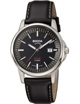 Boccia 3643-02 men`s watch slnečný pohon titanium 39mm 10ATM