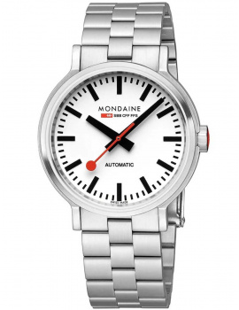 Mondaine MST.4161B.SJ Mens Watch SBB Original Automatic 41mm 3ATM