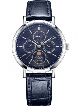 Rotary GS05425/05 Windsor Moon Phase Unisex Watch 38mm 5ATM