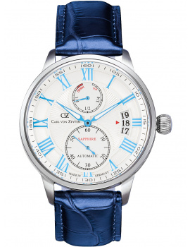 Carl von Zeyten CVZ0082WHS MĂĽnstertal Automatic Mens Watch 46mm 10ATM