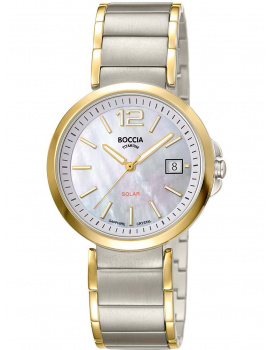 Boccia 3332-02 Ladies Watch Slnečný pohon Titanium 35mm 5ATM