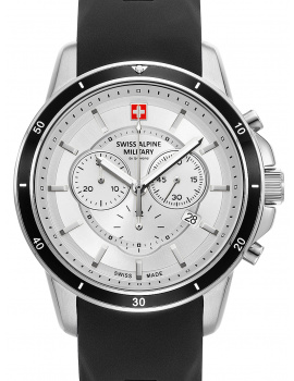 Swiss Alpine Military 7089.9832 Chronograph Mens Watch 44mm 10ATM