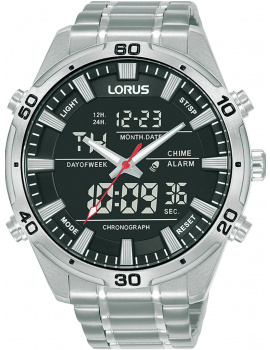 Lorus RW651AX9 Analog-Digital Chronograph Mens Watch 46mm 10ATM