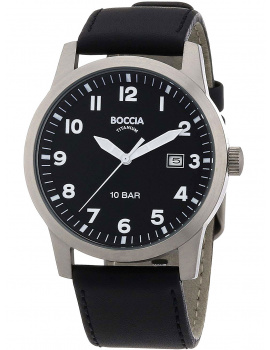 Boccia 3631-01 men`s watch titanium 38mm 10ATM