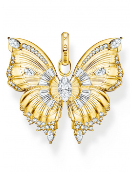 Thomas Sabo PE984-414-14 AnhĂ¤nger butterfly s Steinen vergoldet Dámske