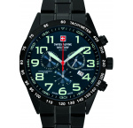 Swiss Alpine Military 7047.9175 Chronograph Mens Watch 43mm 10ATM