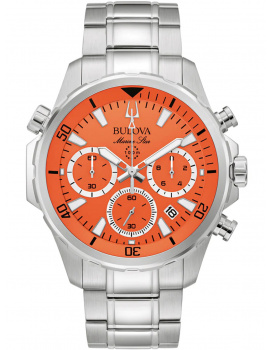 Bulova 96B395 Marine Star Mens Watch Chronograph 47mm 10ATM