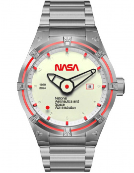 Nubeo NB-6107-NAS-11 Mens Watch Galileo NASA Limited Edition Automatic 49mm 20ATM