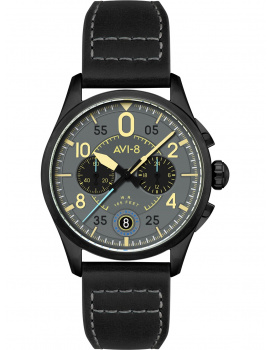 AVI-8 AV-4089-08 Mens Watch Spitfire Lock Chronograph 42mm 5ATM