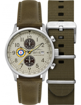 AVI-8 AV-4011-1B Mens Watch Hawker Hurricane Chronograph 43 mm 5ATM