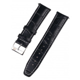 Rothenschild mid-17756 Universal Strap 22mm Black, Silver buckle