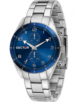 Sector R3253516004 series 770 dual time Mens Watch 44mm 5ATM