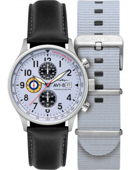 AVI-8 AV-4011-0V Mens Watch Hawker Hurricane Chronograph 43 mm 5ATM