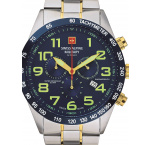 Swiss Alpine Military 7047.9145 Chronograph Mens Watch 45mm 10ATM