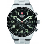 Swiss Alpine Military 7047.9137 Chronograph Mens Watch 43mm 10ATM