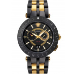 Versace VEBV00619 New New V-Race Dual Time men`s 46mm 5ATM