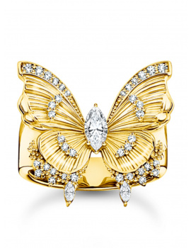 Thomas Sabo TR2495-414-14-58 Cocktailring butterfly vergoldet Dámske